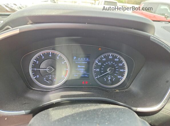 5NMS23AD3KH119668 2019 HYUNDAI SANTA White Instrument cluster view