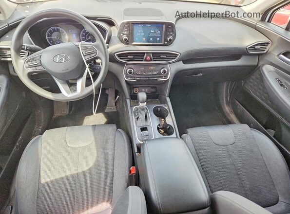 5NMS23AD3KH119668 2019 HYUNDAI SANTA White Dashboard view