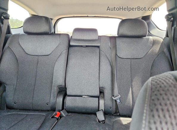 5NMS23AD3KH119668 2019 HYUNDAI SANTA White Rear seats view