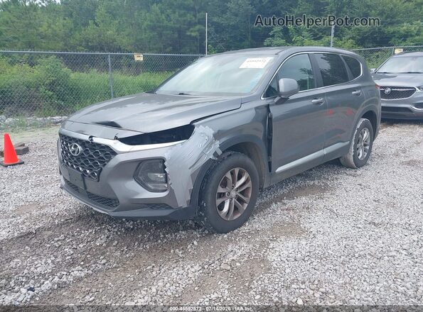5NMS23AD4KH028277 2019 HYUNDAI SANTA FE Gray Առջևի ձախ երեք քառորդ տեսարան