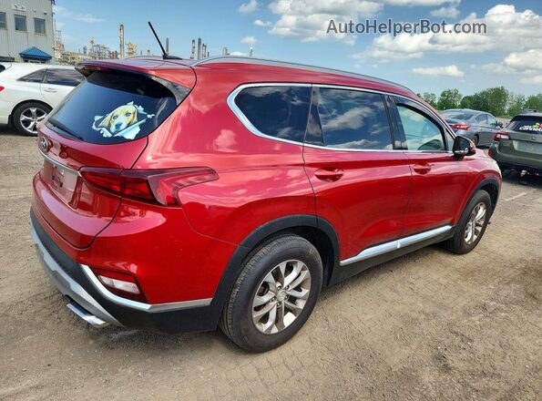 5NMS23AD4KH047959 2019 HYUNDAI SANTA Red Tył prawy