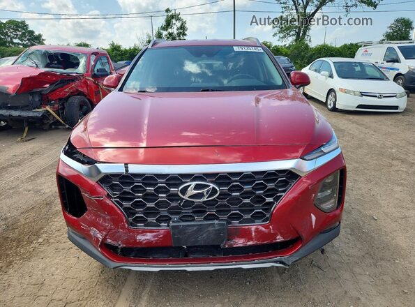 5NMS23AD4KH047959 2019 HYUNDAI SANTA Red Widok z przodu