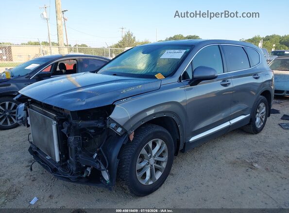 5NMS23AD4KH115449 2019 HYUNDAI SANTA FE Gray წინა მარცხენა ხედი სამი მეოთხედიდან