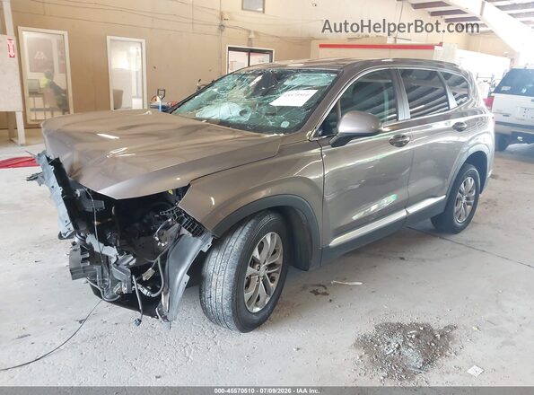5NMS23AD5KH044830 2019 HYUNDAI SANTA FE Gray წინა მარცხენა ხედი სამი მეოთხედიდან