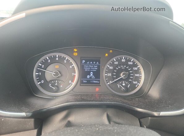 5NMS23AD5KH097009 2019 HYUNDAI SANTA Red ხელსაწყოთა პანელის ხედი