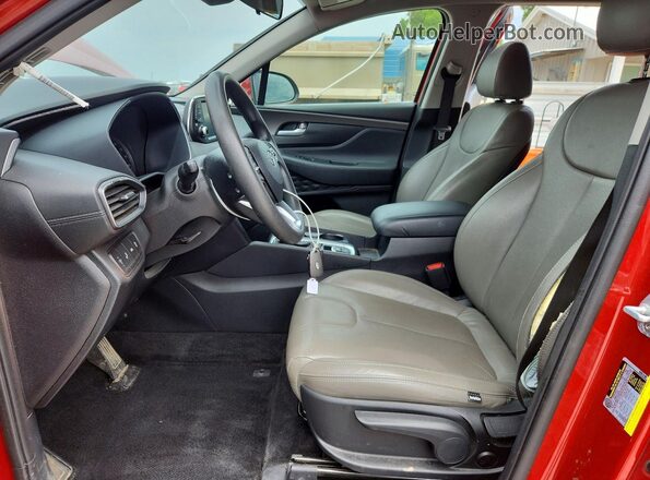 5NMS23AD5KH130168 2019 HYUNDAI SANTA Orange Widok wnętrza z przodu
