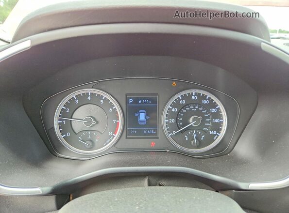 5NMS23AD5KH130168 2019 HYUNDAI SANTA Orange Widok zestawu wskaźników