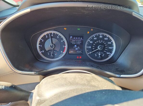 5NMS23AD5LH185026 2020 HYUNDAI SANTA Red Սարքավորումների վահանակի տեսք