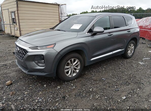 5NMS23AD6KH083720 2019 HYUNDAI SANTA FE Gray Передня ліва чверть
