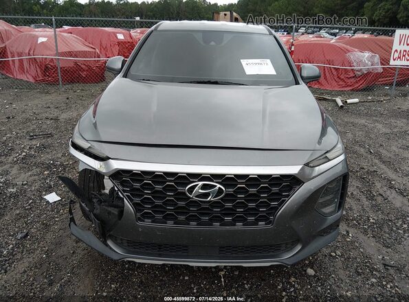 5NMS23AD6KH083720 2019 HYUNDAI SANTA FE Gray Вид щитка приладів
