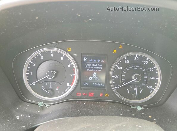 5NMS23AD7KH036079 2019 HYUNDAI SANTA Silver Սարքավորումների վահանակի տեսք