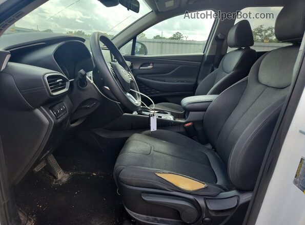 5NMS23AD7KH064335 2019 HYUNDAI SANTA White Widok wnętrza z przodu
