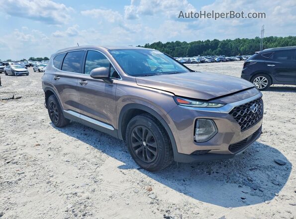 5NMS23AD7LH180233 2020 HYUNDAI SANTA Tan Delantero derecho