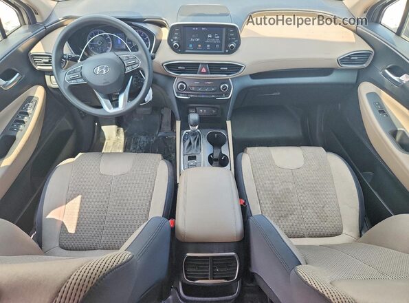 5NMS23AD7LH180233 2020 HYUNDAI SANTA Tan Vista del salpicadero