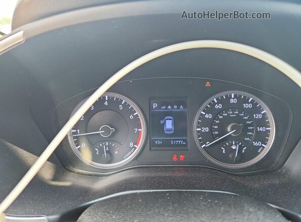 5NMS23AD7LH180233 2020 HYUNDAI SANTA Tan Vista del cuadro de instrumentos