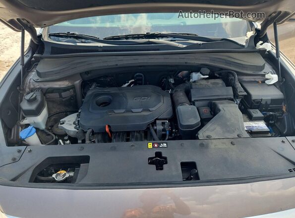 5NMS23AD7LH180233 2020 HYUNDAI SANTA Tan Vista del compartimento del motor