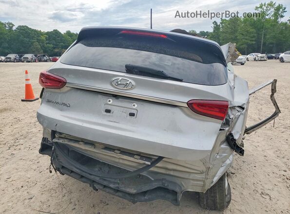5NMS23AD7LH194326 2020 HYUNDAI SANTA Silver Rear view