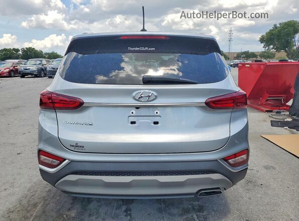 5NMS23AD7LH207124 2020 HYUNDAI SANTA Silver Հետևի տեսք