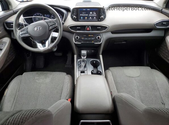 5NMS23AD8KH020764 2019 HYUNDAI SANTA Blue Առջևի վահանակի տեսք