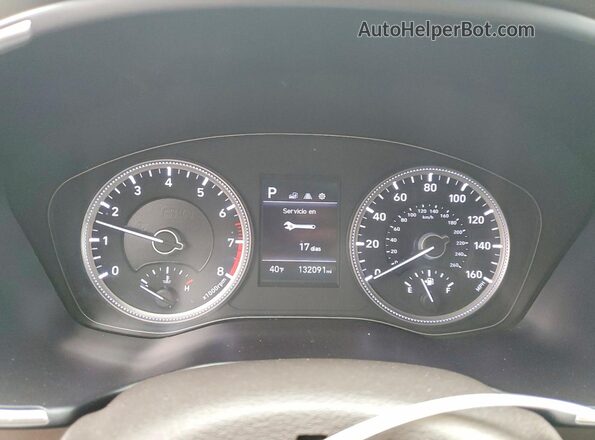 5NMS23AD8KH020764 2019 HYUNDAI SANTA Blue Սարքավորումների վահանակի տեսք