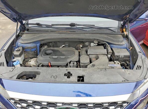 5NMS23AD8KH020764 2019 HYUNDAI SANTA Blue Շարժիչի բաժամունքի տեսք