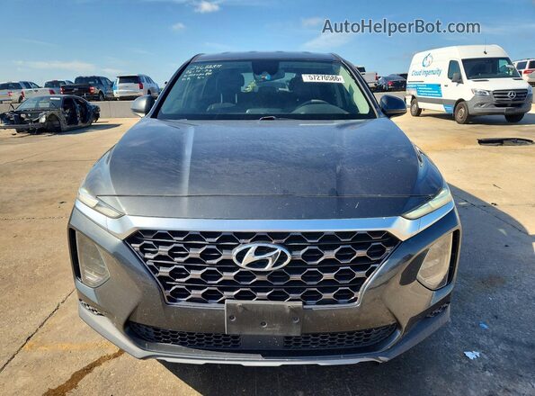 5NMS23AD8KH099644 2019 HYUNDAI SANTA Gray Front view