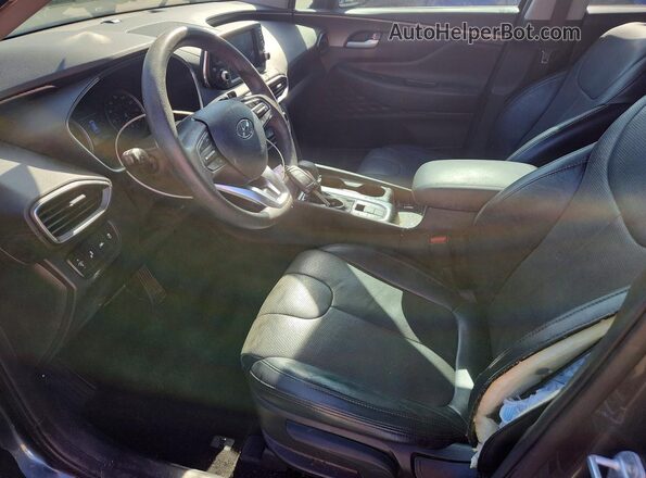 5NMS23AD8KH099644 2019 HYUNDAI SANTA Gray Front interior view