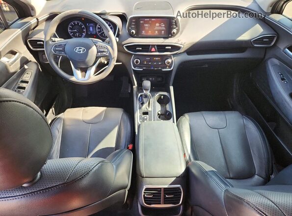 5NMS23AD8KH099644 2019 HYUNDAI SANTA Gray Dashboard view