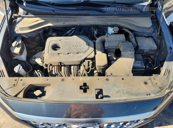 5NMS23AD8KH099644 2019 HYUNDAI SANTA Gray Rear interior view