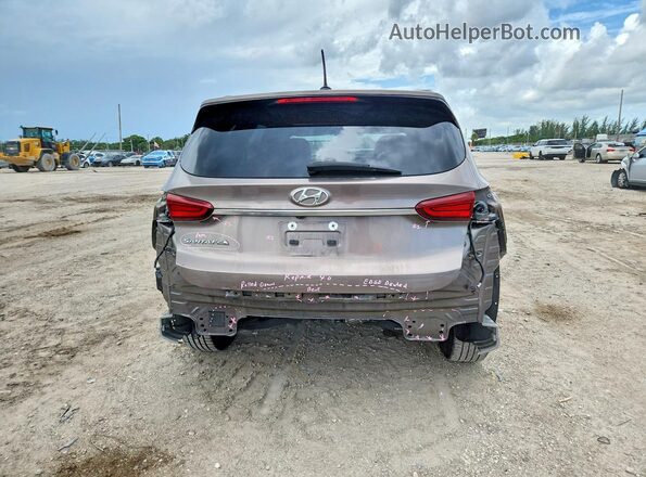 5NMS23AD8KH130861 2019 HYUNDAI SANTA Brown Widok z tyłu