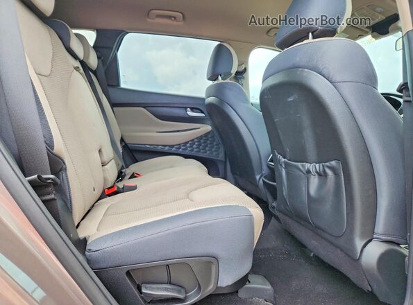 5NMS23AD8KH130861 2019 HYUNDAI SANTA Brown Widok tylnych siedzeń