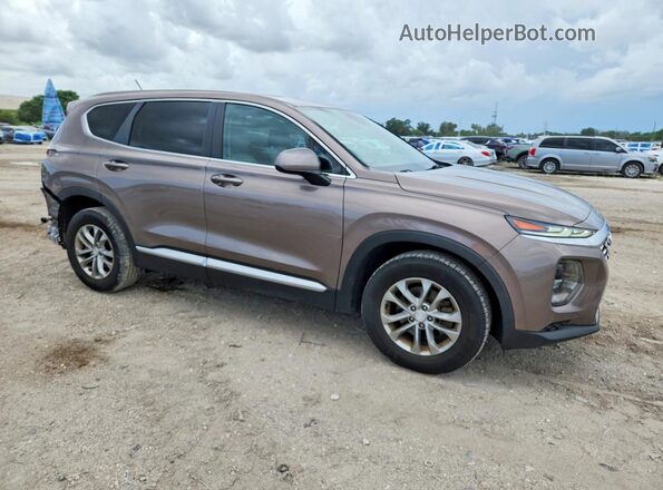 5NMS23AD8KH130861 2019 HYUNDAI SANTA Brown Przód prawy