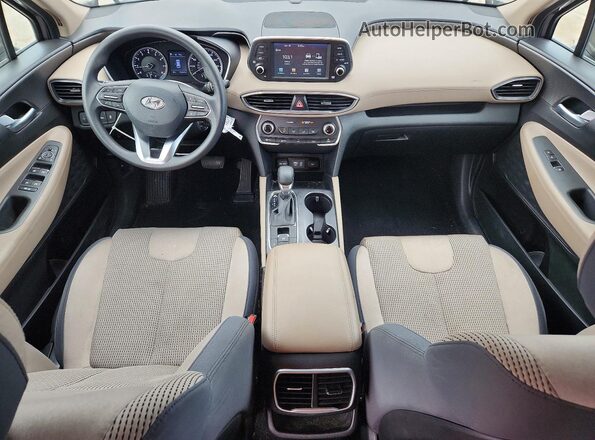 5NMS23AD8KH130861 2019 HYUNDAI SANTA Brown Widok deski rozdzielczej