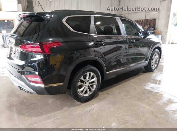 5NMS23AD8KH135543 2019 HYUNDAI SANTA FE Black Задня права чверть