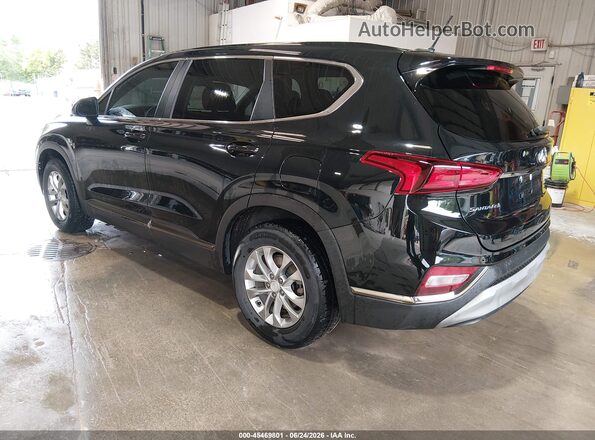 5NMS23AD8KH135543 2019 HYUNDAI SANTA FE Black Задня ліва чверть
