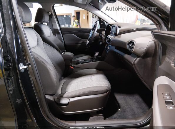 5NMS23AD8KH135543 2019 HYUNDAI SANTA FE Black Вид салону спереду