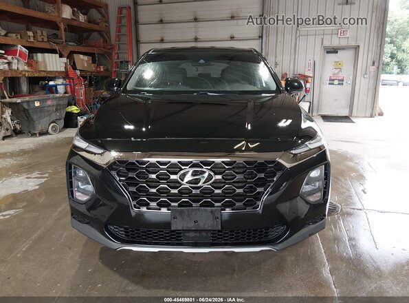 5NMS23AD8KH135543 2019 HYUNDAI SANTA FE Black Вид щитка приладів