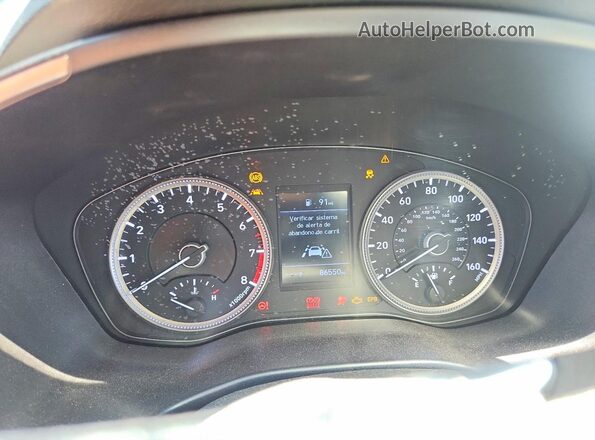 5NMS23AD9LH193386 2020 HYUNDAI SANTA Черный Вид щитка приборов