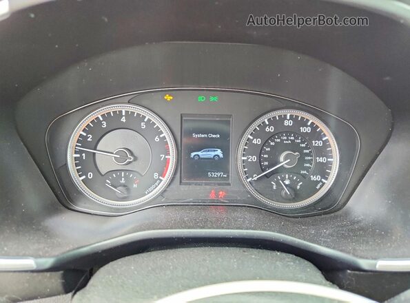 5NMS23AD9LH261394 2020 HYUNDAI SANTA Gray Սարքավորումների վահանակի տեսք