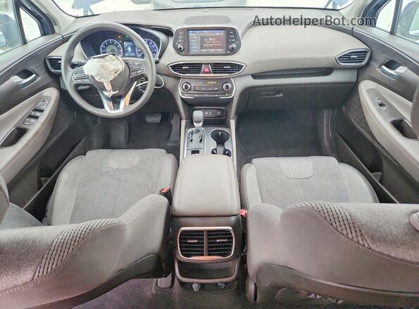 5NMS23ADXKH013511 2019 HYUNDAI SANTA Blue Առջևի վահանակի տեսք