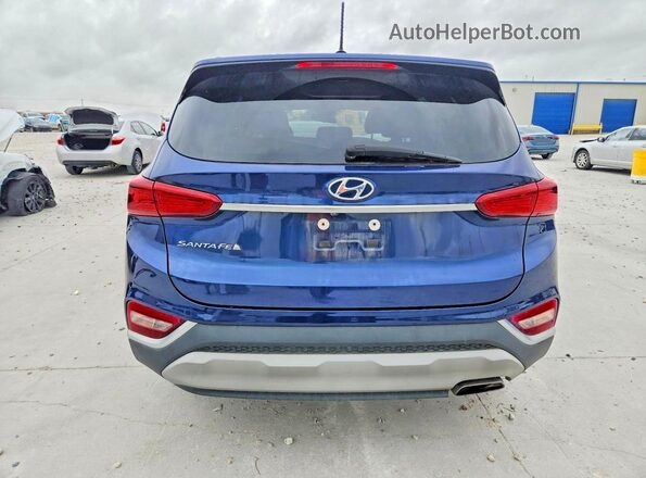 5NMS23ADXKH013511 2019 HYUNDAI SANTA Blue Հետևի տեսք