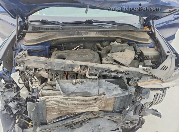 5NMS23ADXKH013511 2019 HYUNDAI SANTA Blue Սալոնի հետևի տեսք