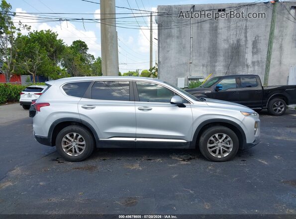 5NMS23ADXKH046749 2019 HYUNDAI SANTA FE Silver უკანა სალონის ხედი