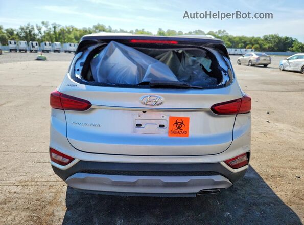 5NMS23ADXKH060411 2019 HYUNDAI SANTA Silver Հետևի տեսք