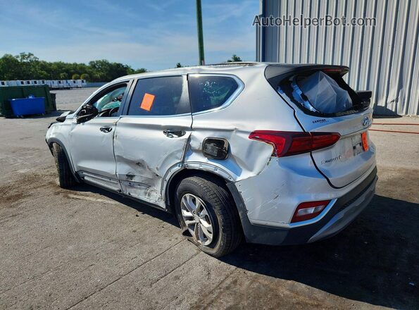 5NMS23ADXKH060411 2019 HYUNDAI SANTA Silver Հետևի ձախ