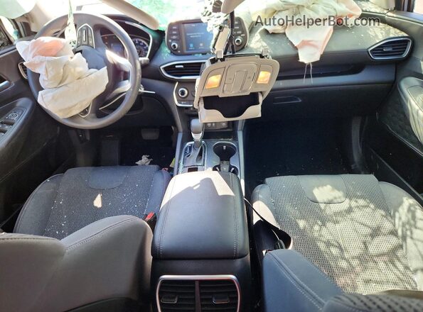 5NMS23ADXKH060411 2019 HYUNDAI SANTA Silver Առջևի վահանակի տեսք