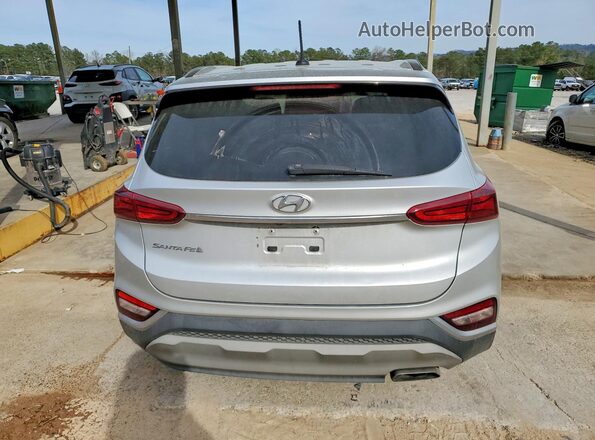5NMS23ADXKH081307 2019 HYUNDAI SANTA Silver Հետևի տեսք