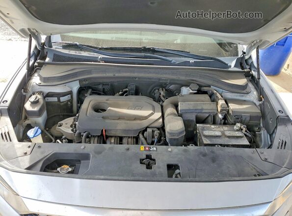 5NMS23ADXKH081307 2019 HYUNDAI SANTA Silver Սալոնի հետևի տեսք