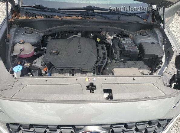 5NMS24AJ0PH522915 2023 HYUNDAI SANTA Silver Widok komory silnika