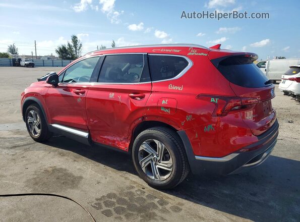 5NMS24AJ4MH331025 2021 HYUNDAI SANTA Red Trasero izquierdo